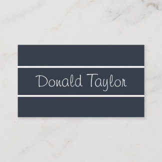 Tarjeta De Visita Busi azul elegante profesional sencillo y moderno