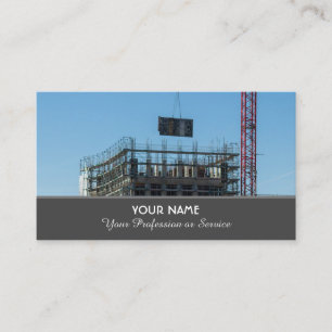 Tarjeta De Visita Busi especializado en grúas de construcción y gr