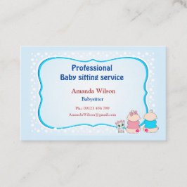 Tarjeta De Visita Business card  for babysitter & childcare