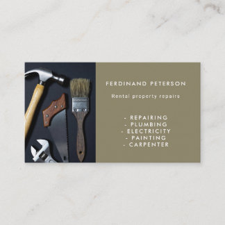 Tarjeta De Visita Business card for handyman home services