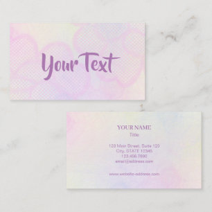Tarjeta De Visita Business Card -  Watercolor