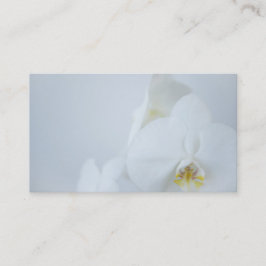 Tarjeta De Visita Business Card White Orchids
