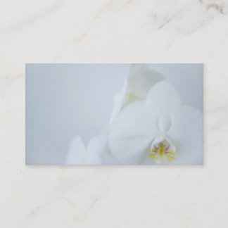 Tarjeta De Visita Business Card White Orchids