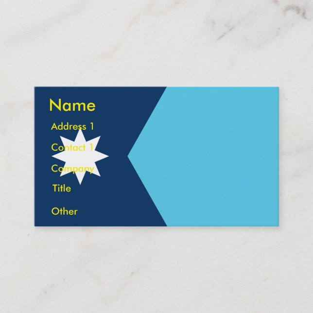 Tarjeta De Visita Business Card with Flag of Minnesota (Anverso)