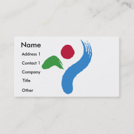 Tarjeta De Visita Business Card with Flag of Seoul, South Korea