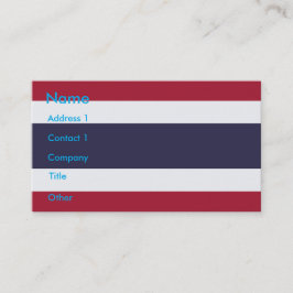 Tarjeta De Visita Business Card with Flag of Thailanda
