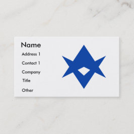 Tarjeta De Visita Business Card with Flag of Toyota City, Japan