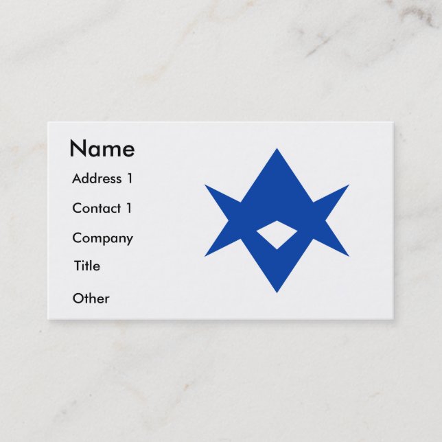 Tarjeta De Visita Business Card with Flag of Toyota City, Japan (Anverso)