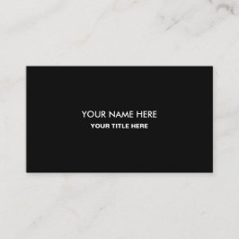 Tarjeta De Visita Business Card with QR Code | Black Modern Design