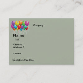 Tarjeta De Visita BUSINESS cards BALLOONS DISEÑO