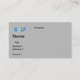 Tarjeta De Visita BUSINESS cards GOLF DISEÑE