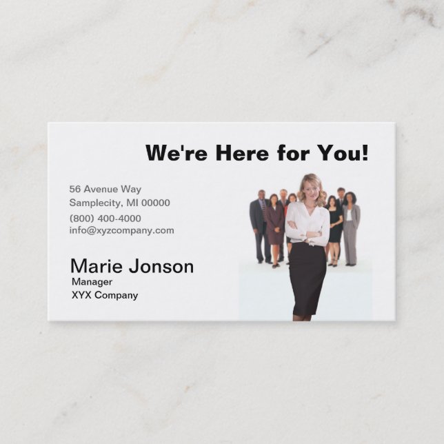 Tarjeta de visita "Business People" (Anverso)