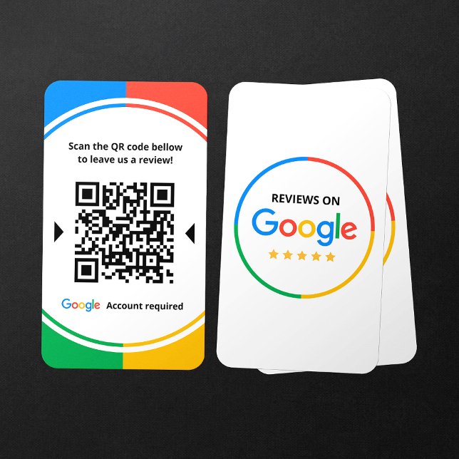 Tarjeta De Visita Business Review Link Google 5 Star reseña el códig (Subido por el creador)