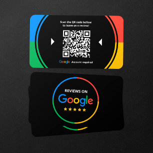 Tarjeta De Visita Business Review Link Google 5 Star reseña el códig