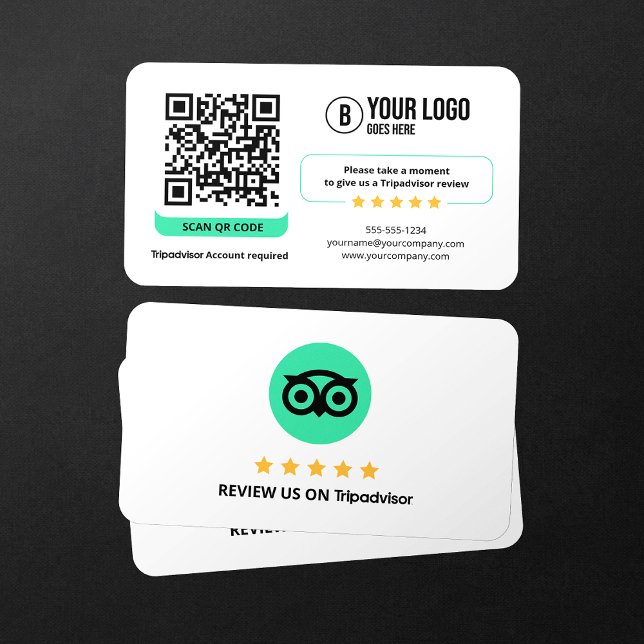 Tarjeta De Visita Business Review Link Tripadvisor Reseña el código  (Subido por el creador)