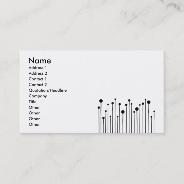 Tarjeta De Visita business_simple_dotka (Anverso)