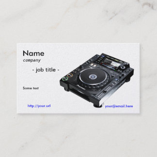 Tarjeta De Visita Businesscard de DJ