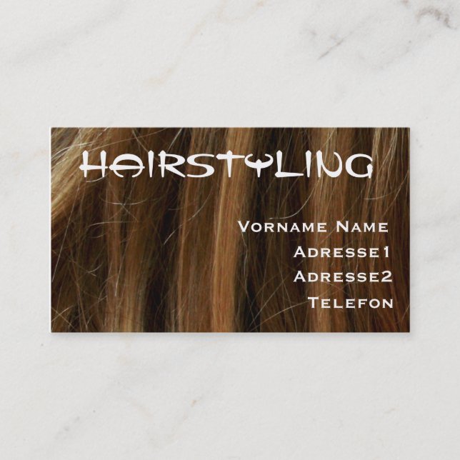 Tarjeta De Visita Businesscard Hairstylist (Anverso)