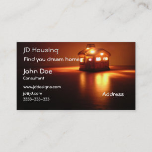 Tarjeta De Visita Businesscards de las propiedades inmobiliarias
