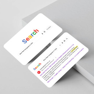 Tarjeta De Visita Búsqueda de Google, resultados de búsqueda, inspir