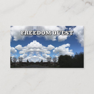 Tarjeta De Visita BÚSQUEDA DE LA LIBERTAD ( puede cambiar las palabr