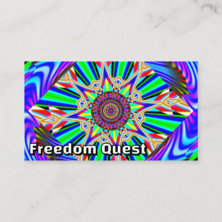 Tarjeta De Visita Búsqueda de Libertad (Puedes Cambiar Las Palabras)