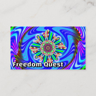 Tarjeta De Visita Búsqueda de Libertad (Puedes Cambiar Las Palabras)