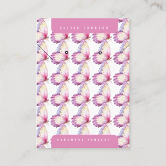 Tarjeta De Visita Butterflies Handmade DIY Jewelry Display Card