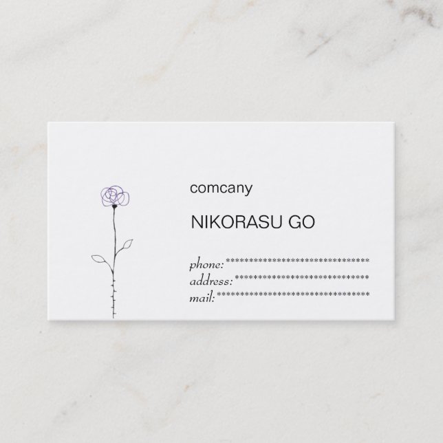 Tarjeta De Visita butterfly (Anverso)