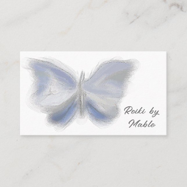 Tarjeta De Visita Butterfly, Reiki, Healer, Lifecoach (Anverso)