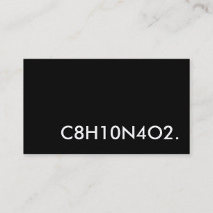 Tarjeta De Visita C8H10N4O2. estructura de cafeína