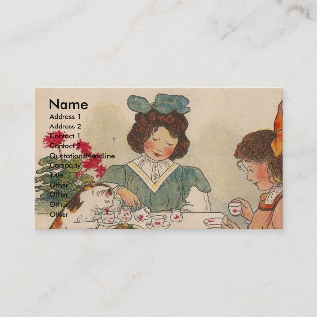 Tarjeta De Visita C es para el gato (Anverso)