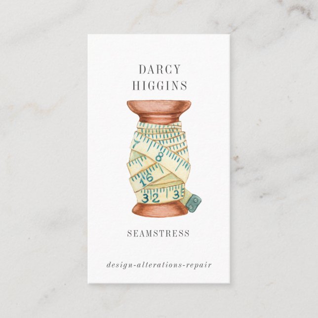 Tarjeta De Visita Ca de negocios de cinta de medición de la platafor (Anverso)