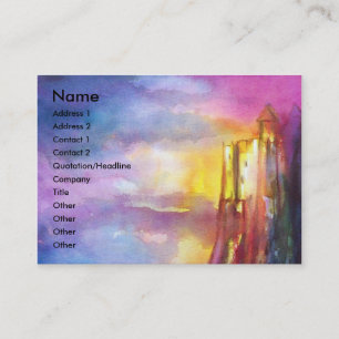 Tarjeta De Visita Caballeros medievales de PENDRAGON, Lago Sunset, F
