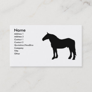Tarjeta De Visita caballo 2