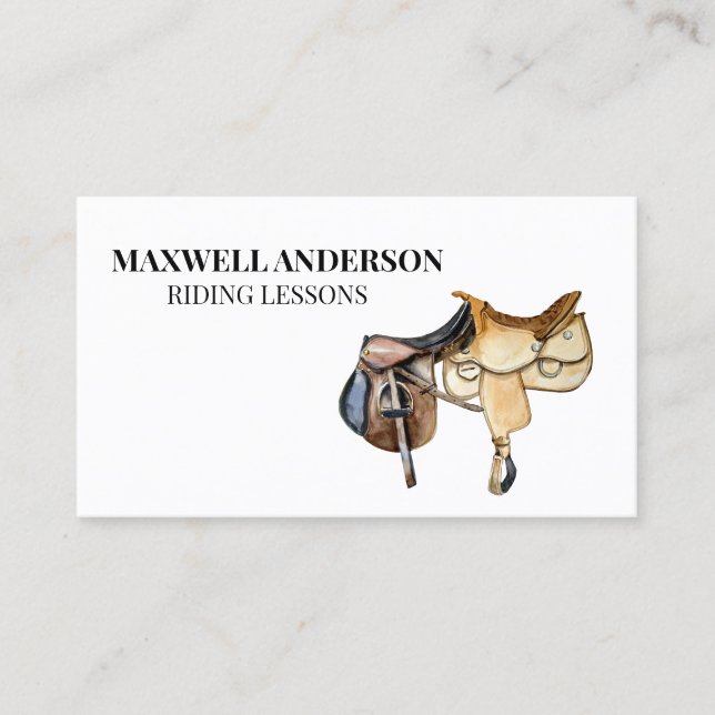 Tarjeta De Visita Caballo acuático de equitación (Anverso)