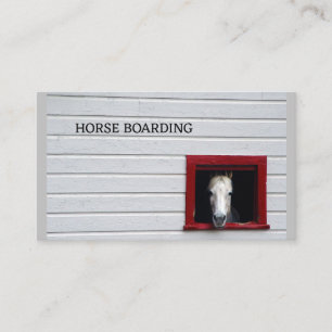 Tarjeta De Visita caballo alojamiento ganado yegua cuadra