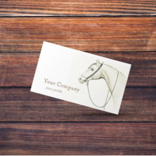 Tarjeta De Visita Caballo Árabe con arneses beduinos