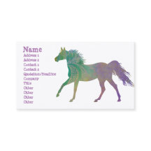 Caballo artístico en morado