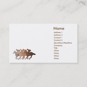 Tarjeta De Visita Caballo de Brown - negocio