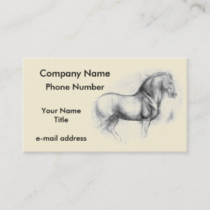 Tarjeta De Visita Caballo de Leonardo da Vinci