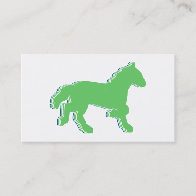 Tarjeta De Visita caballo de menta (Anverso)