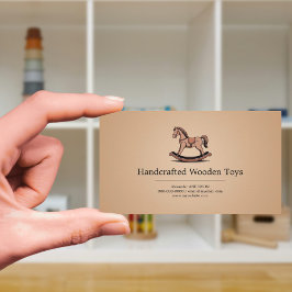 Tarjeta De Visita Caballo de Rocas - Juguetes de Madera