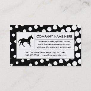 Tarjeta De Visita caballo de semitono