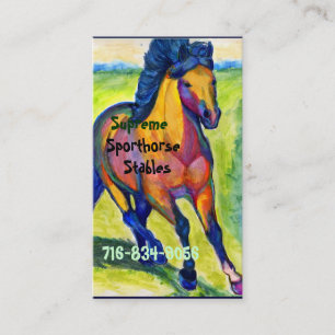 Tarjeta De Visita Caballo del arte