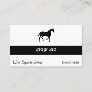 Tarjeta De Visita Caballo ecuestre