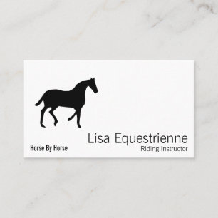 Tarjeta De Visita Caballo ecuestre