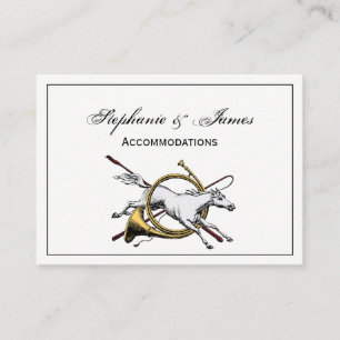 Tarjeta De Visita Caballo ecuestre preppy saltando a través del colo