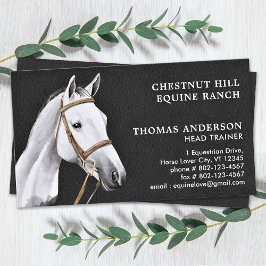 Tarjeta De Visita Caballo Ecuestre Profesional Personalizado Ecuestr