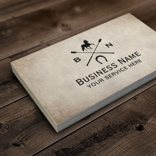 Tarjeta De Visita Caballo equino de caballos ecuestres (Subido por el creador)